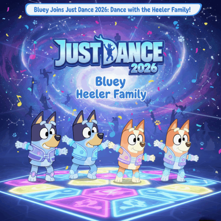 Bluey Joins Just Dance 2026